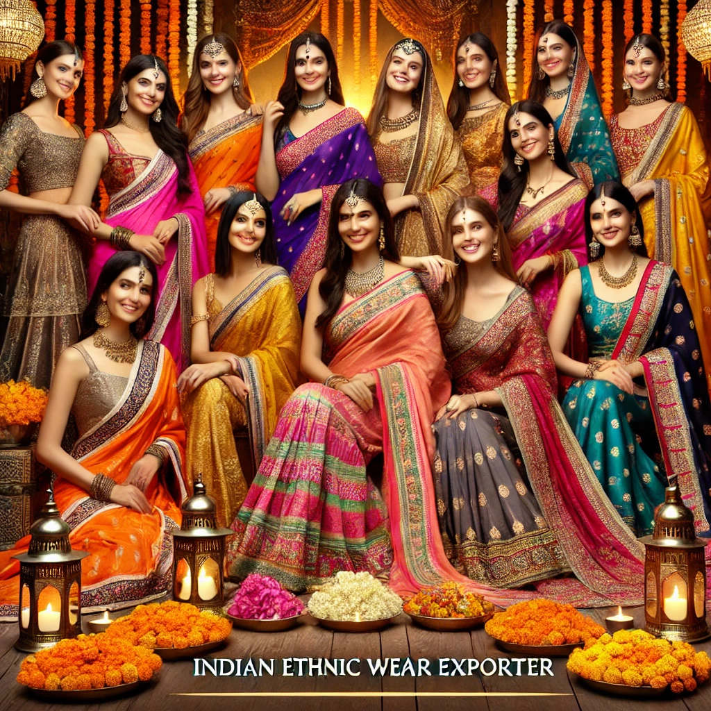 Wholesale Exporter of Indian Ethnic Wear | Churidar | Sarees | Salwar Kameez | Lehenga | Sharara | ThaiTradeZone.com