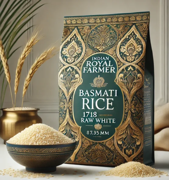 Buy Indian Royal Farmer Basmati Rice 1718 (8.35mm) – Premium Quality Rice Export