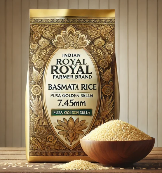 Buy Indian Royal Farmer Pusa Golden Sella Basmati Rice (7.45mm) – Premium Quality