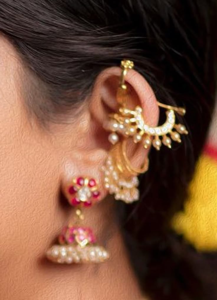 Thoda – Traditional Kerala Upper Ear Ornament in Gold