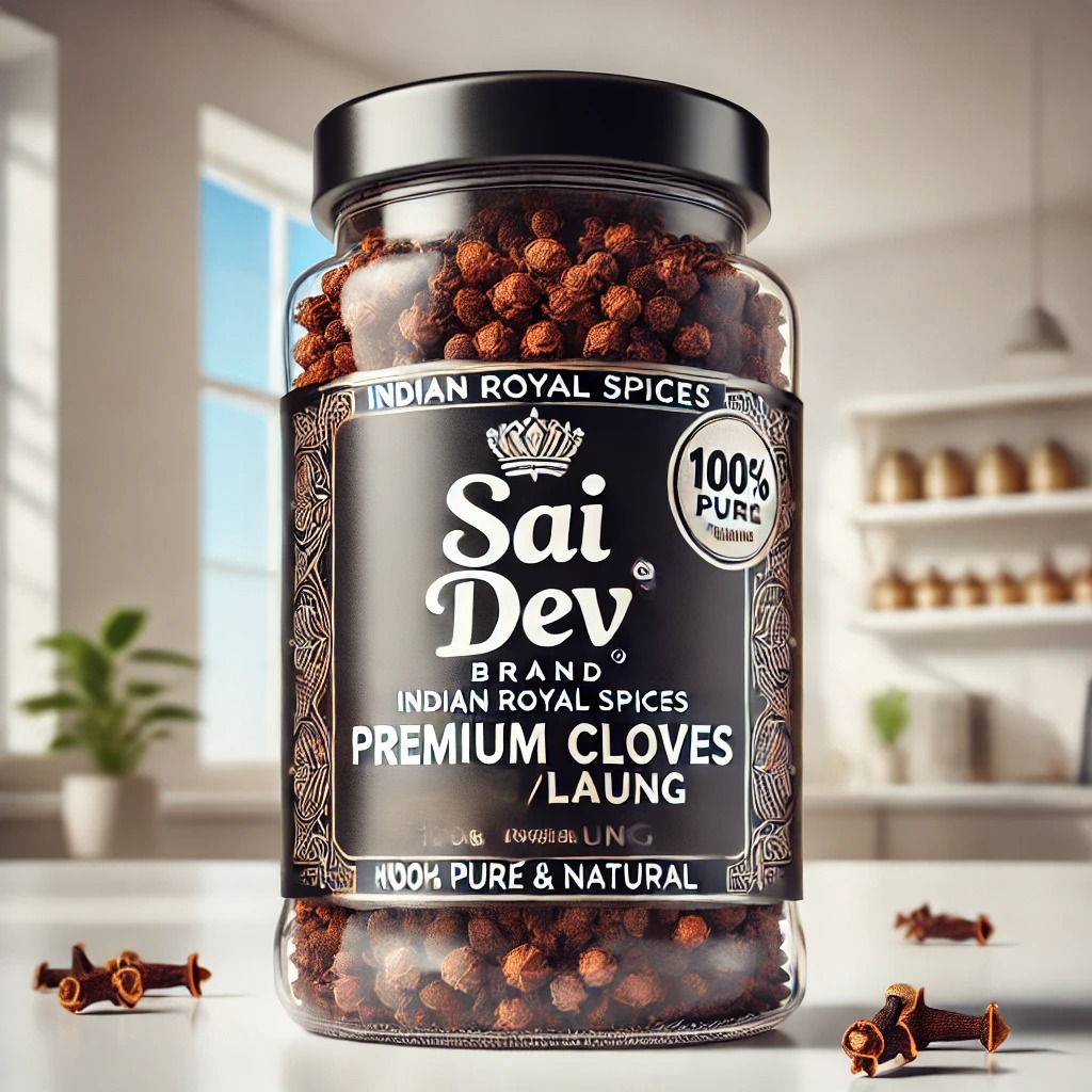 Sai Dev Brand Indian Royal Spices – Premium Cloves (Laung) 100g