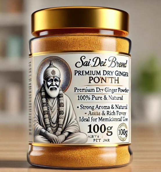 Sai Dev Brand Indian Royal Spices โ Premium Dry Ginger Powder (Sonth) โ
100% Pure & Natural Dry Ginger Powder โ Finely Ground & Aromatic โ
Strong, Pungent, and Slightly Spicy โ Essential for Culinary & Medicinal Use โ
Sourced from Indiaโs Finest Ginger Farms โ Processed to Global Standards