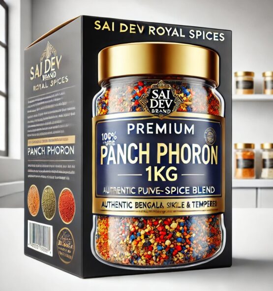 Sai Dev Brand Indian Royal Spices – Premium Panch Phoron 1kg ✅ Authentic Bengali Five-Spice Blend – Aromatic & Flavorful ✅ Expertly Blended – A Perfect Balance of Mustard, Cumin, Fennel, Nigella & Fenugreek Seeds ✅ Sourced from India’s Finest Farms – Processed to Global Standards