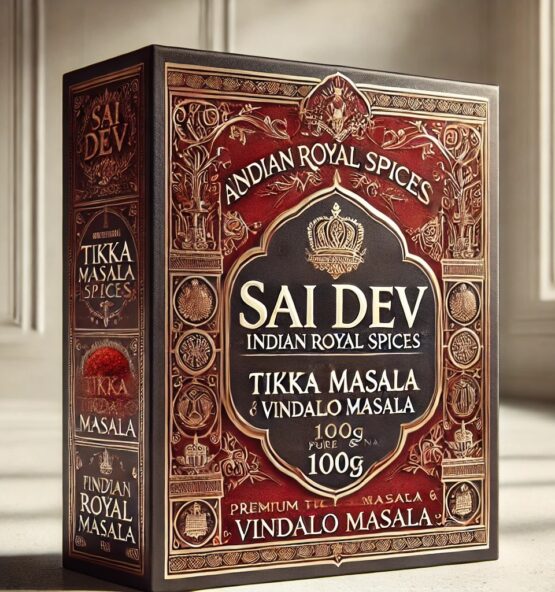 Sai Dev Brand Indian Royal Spices – Premium Tikka Masala & Vindaloo Masala (100g) ✅ Authentic Indian Spice Blends – Bold, Spicy & Aromatic ✅ Expertly Formulated for Marinades, Curries & Grilled Dishes ✅ Sourced from India’s Finest Farms – Processed to Global Standards