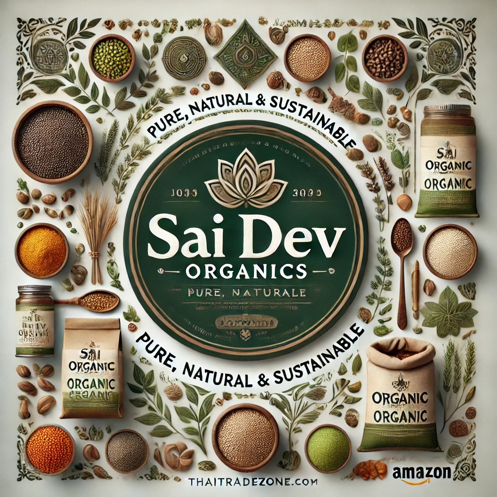 Sai Dev Organics – Pure, Natural & Sustainable Empowering You with Nature’s Finest Organic Products Sai Dev Organics is dedicated to delivering premium-quality organic grains, pulses, spices, herbs, millets, flours, oils, dry fruits, and natural sweeteners—all sourced from the finest farms. Our products are 100% natural, pesticide-free, and non-GMO, making them the perfect choice for health-conscious consumers, retailers, and global wholesalers. Sai Dev: Pure Luxury, Pure You Experience Premium Organic Living – Proudly by thaitradezone.com