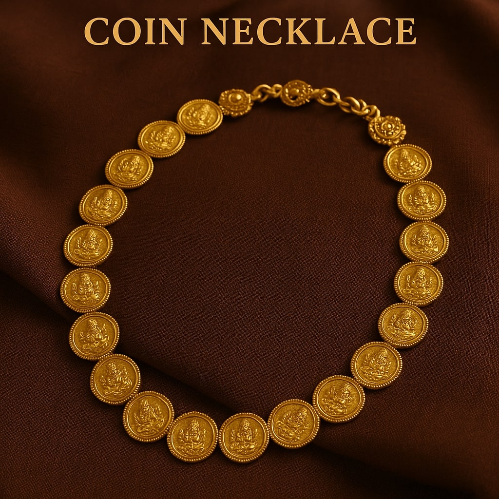 Kasu Mala Coin Necklace – Traditional South Indian Gold Jewellery