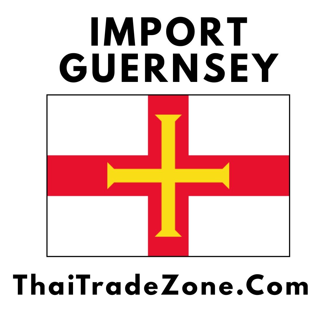"Flag of Guernsey representing trade opportunities in the Channel Islands for import/export businesses"