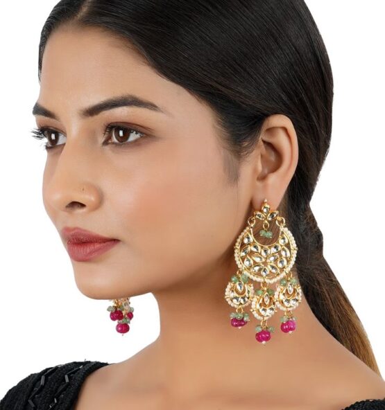 Chandbali Earrings – Crescent Moon-Shaped Earrings of North India | Buy Now