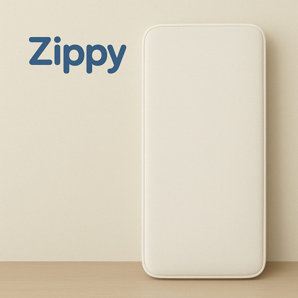 "Zippy™ Premium Baby Crib Mattress with breathable foam and anti-dust mite hypoallergenic cover – export quality newborn sleep essential"