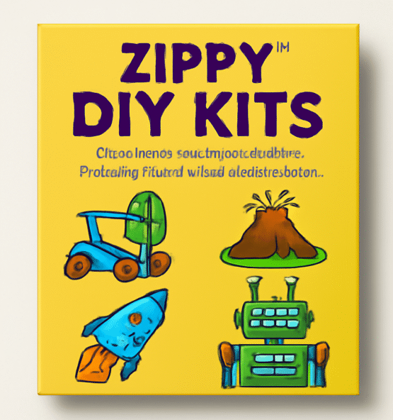 "Zippy™ DIY Kit - Educational science, craft, and robot building kit for kids and adults, featuring eco-friendly materials and hands-on learning."