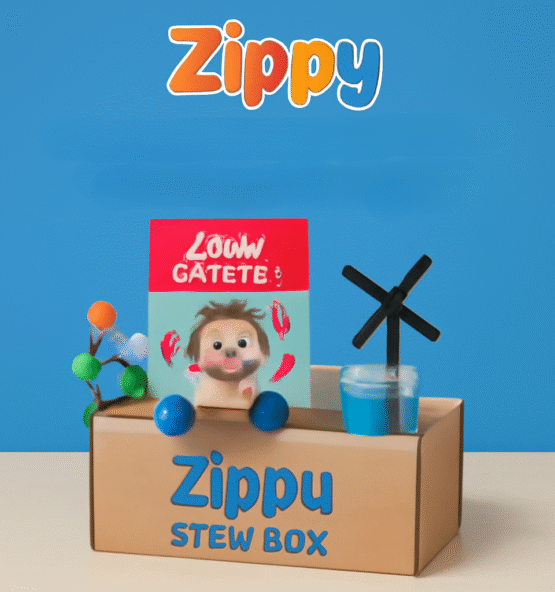 "Zippy™ STEM Box Subscription - Monthly educational kits for kids featuring hands-on STEM projects in science, technology, engineering, and math, designed to foster creativity and learning."