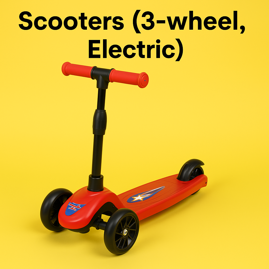Toyzaar™ Scooters (3-Wheel, Electric) – Global Toy Exporter