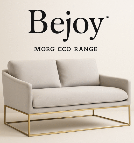 "Luxury brass-framed lounge sofa with premium upholstery for hotel lobbies"