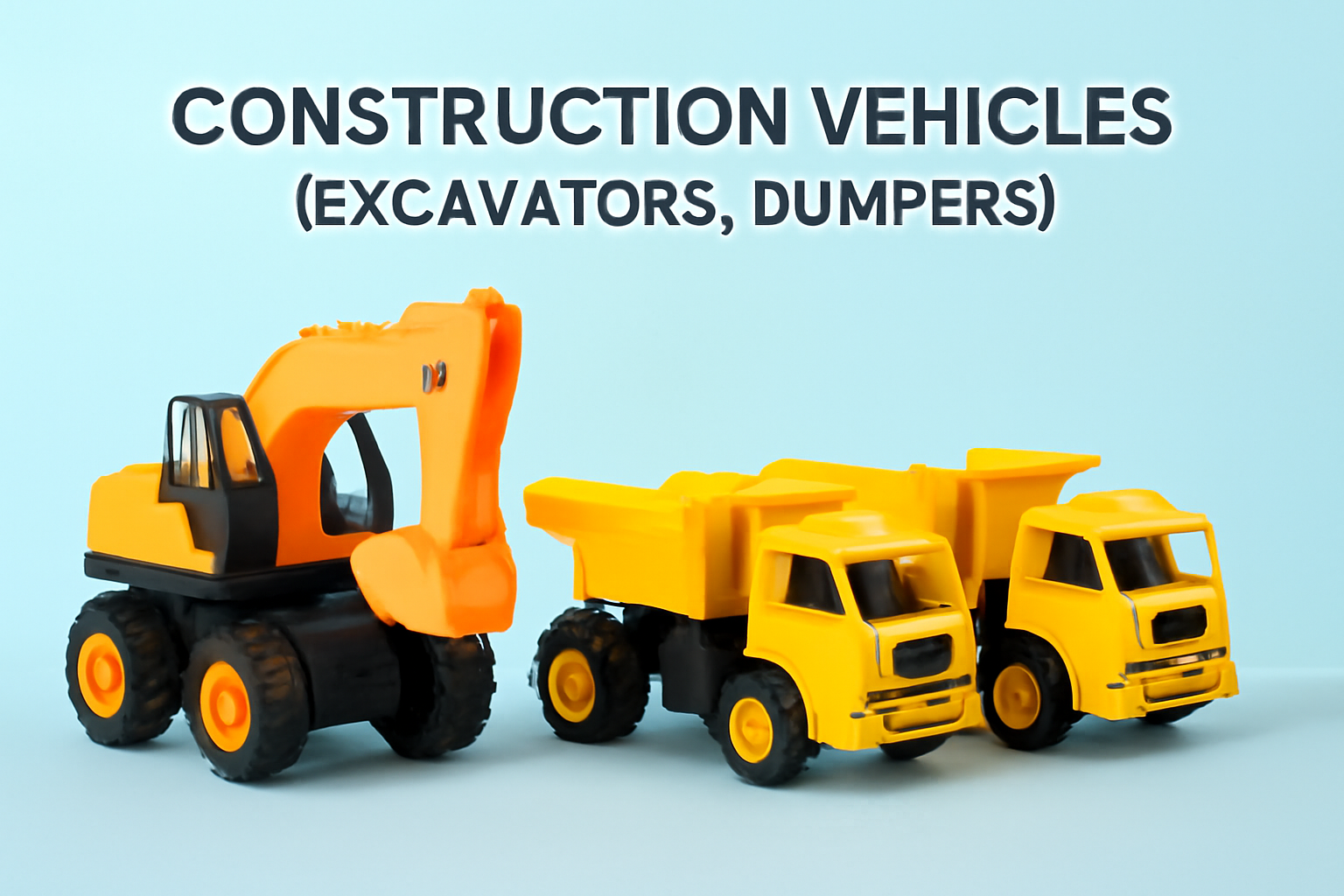 Construction Vehicle Toys – Excavators & Dumpers | Toyzaar™
