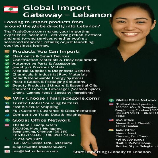 "Container ship delivering global products to Lebanon port"