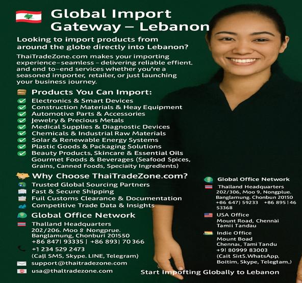 "Container ship delivering global products to Lebanon port"