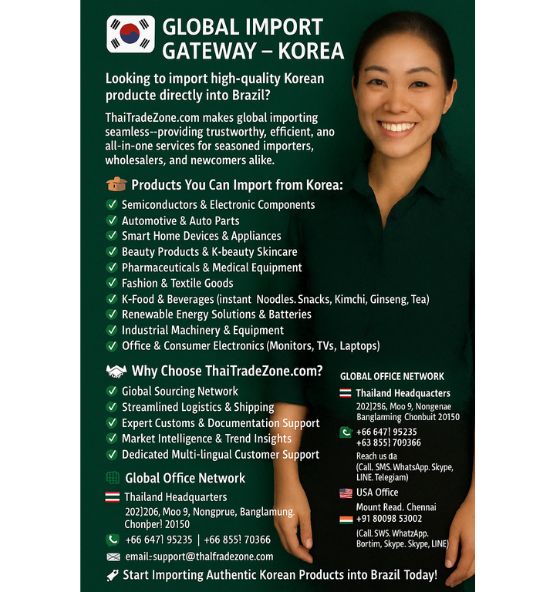 “Global import services to Korea with international logistics and customs support”