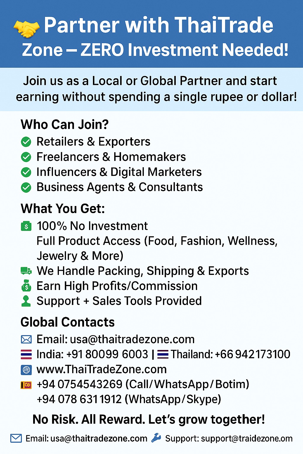 Partner with ThaiTradeZone