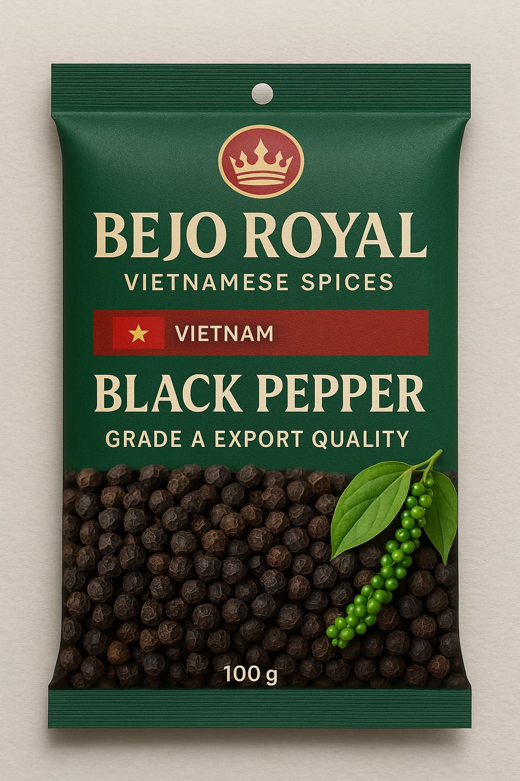 Bejo Royal Vietnamese Black Pepper – Premium Export Quality