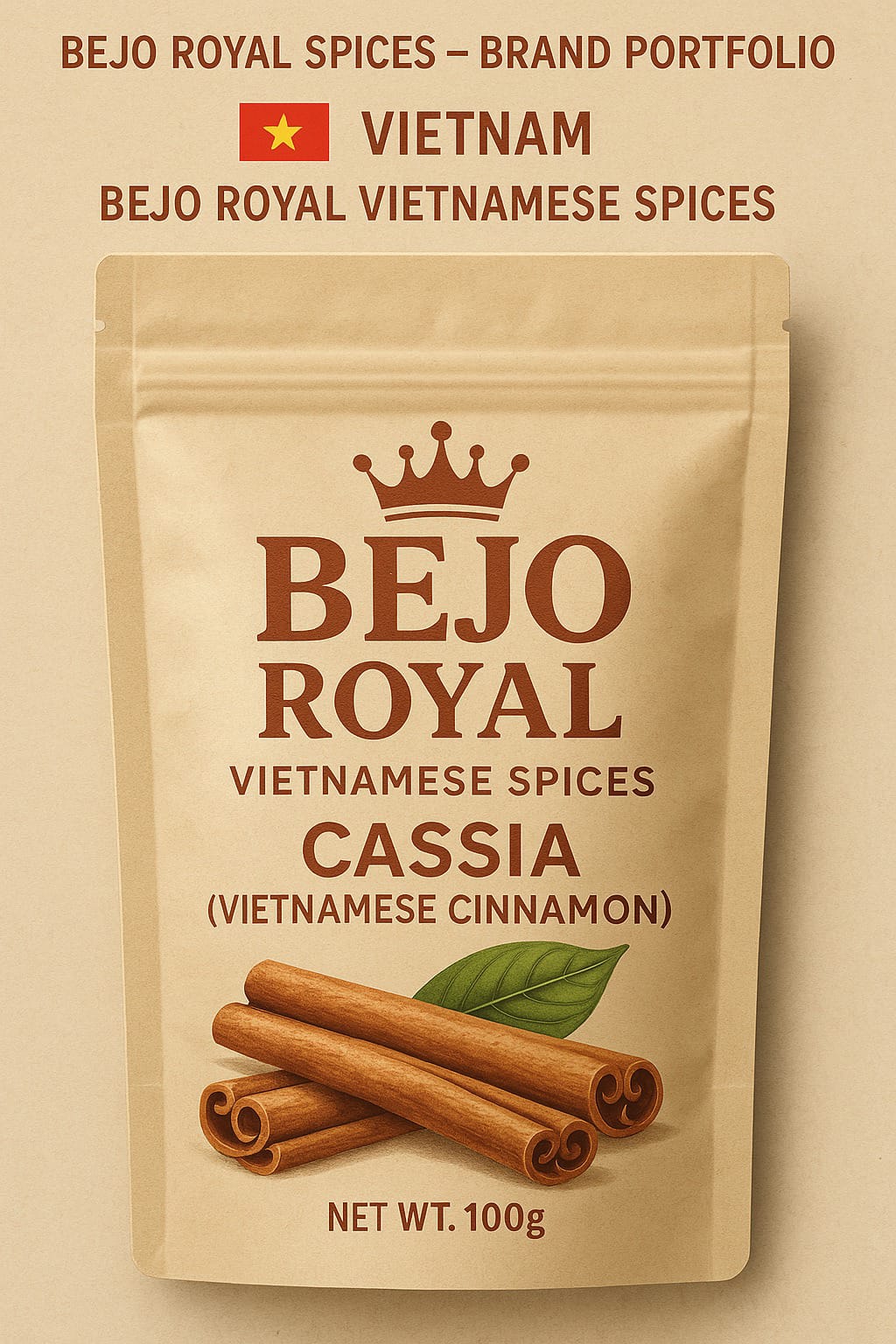 Bejo Royal Vietnamese Cassia | Pure Cinnamon Spice