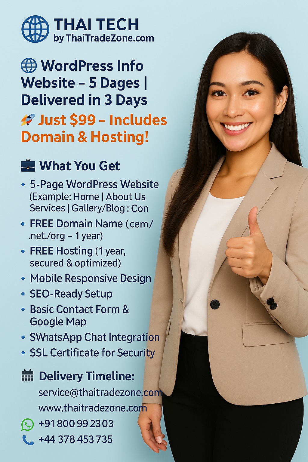 WordPress Website in 3 Days – Just $99