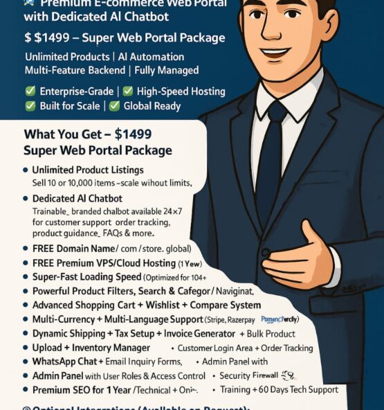 Super E-Commerce Website with AI Chatbot