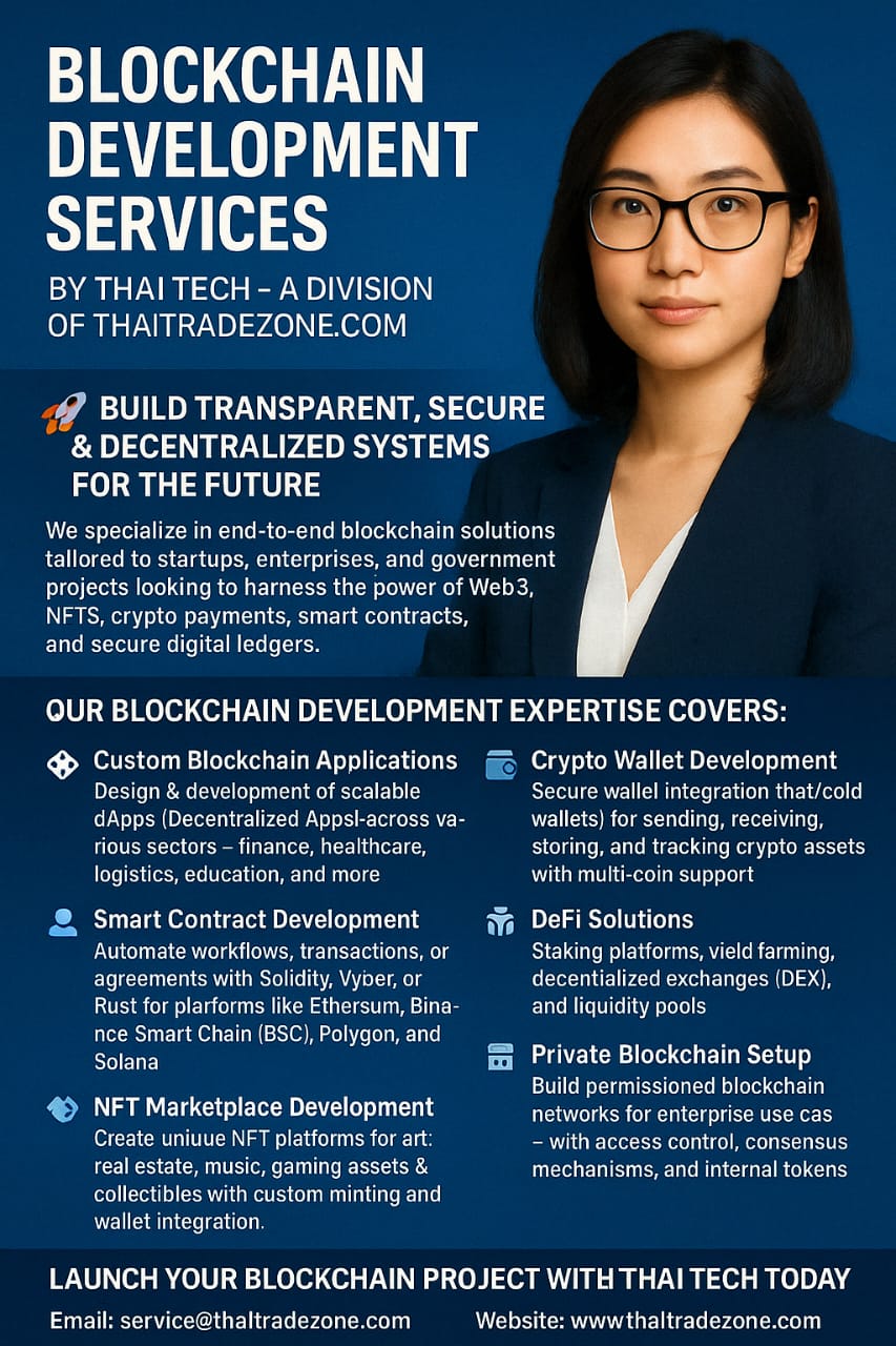 Blockchain Development Services – Thai Tech