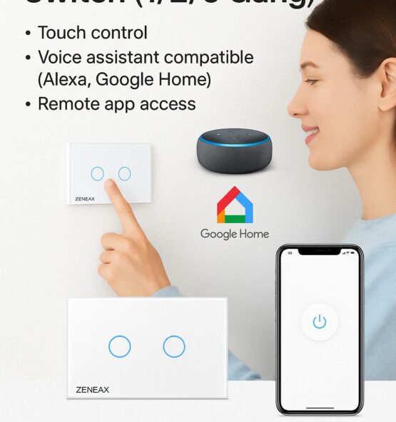 Zeneax Smart WiFi Switch (1/2/3 Gang)