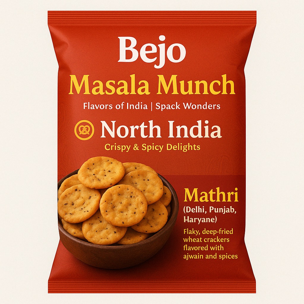 Bejo Masala Munch – Authentic North Indian Mathri Snacks
