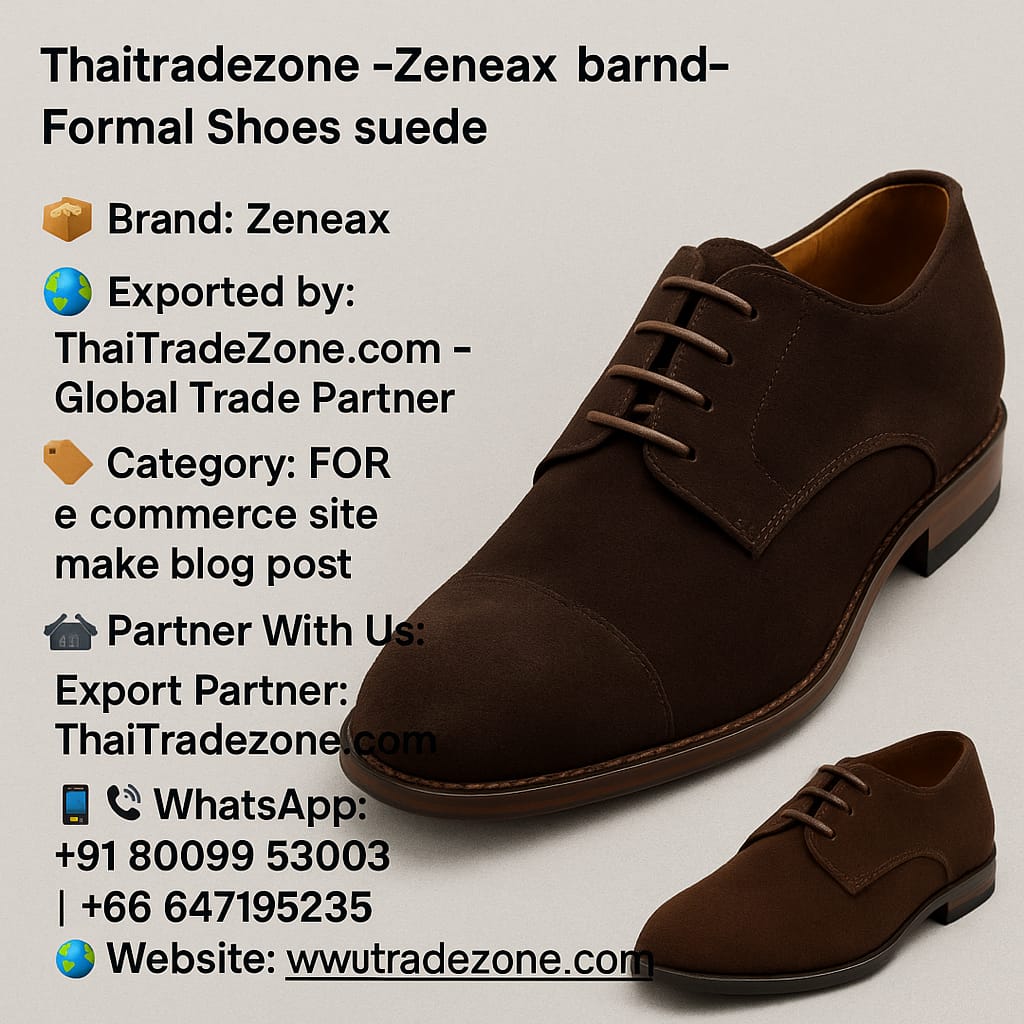 Zeneax Formal Suede Shoes