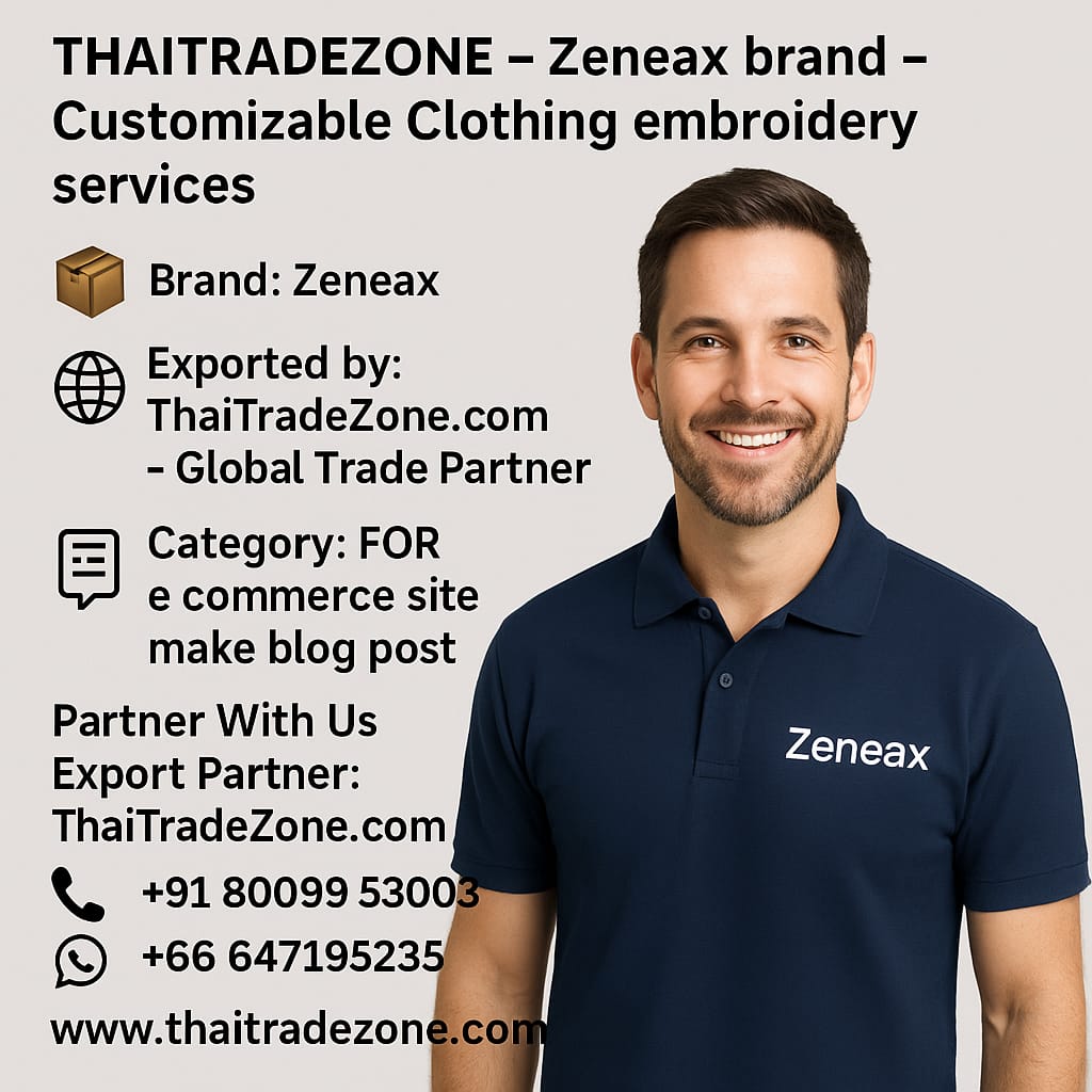Zeneax Embroidered Clothing