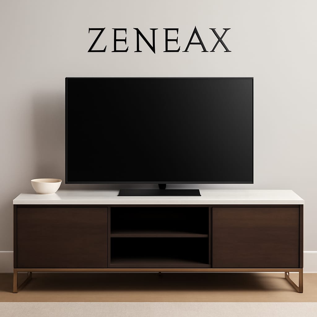 Zeneax Marble Top TV Stands