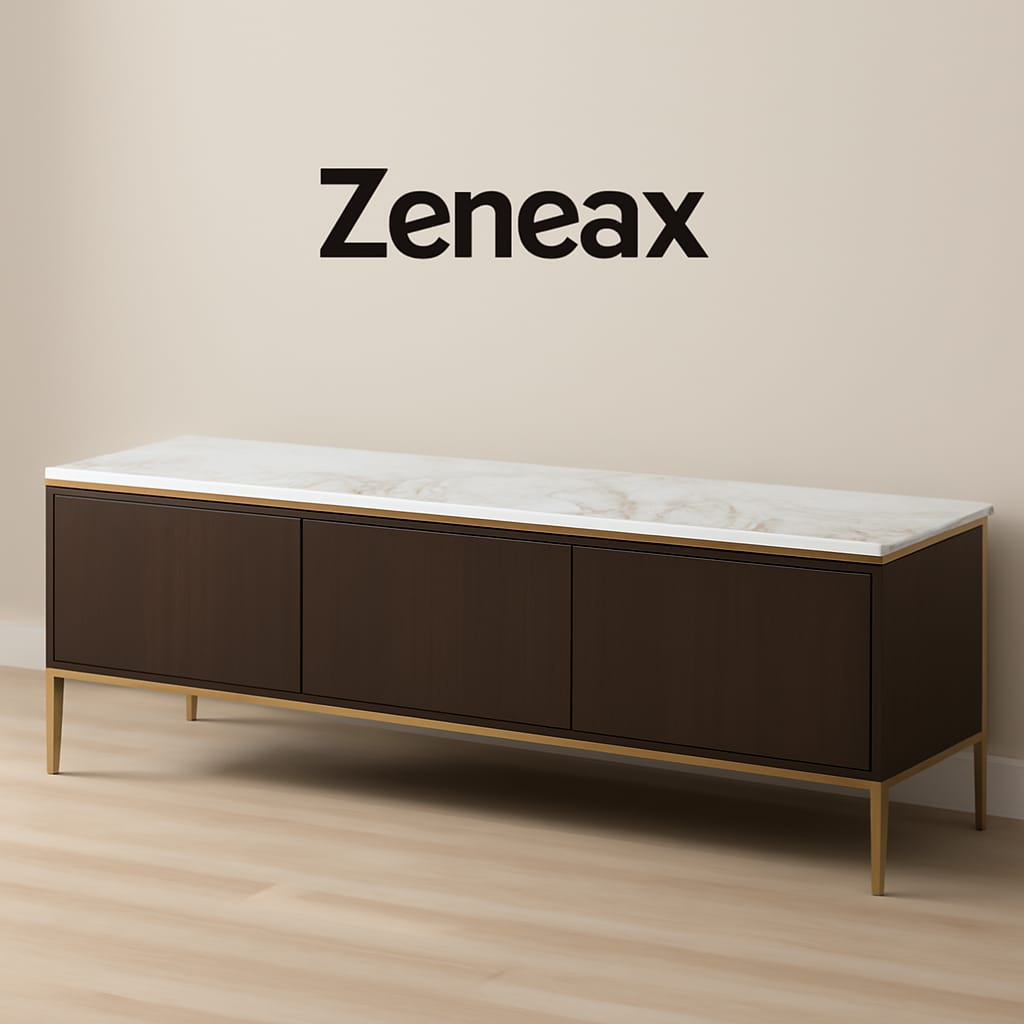 Zeneax Marble Top TV Stands