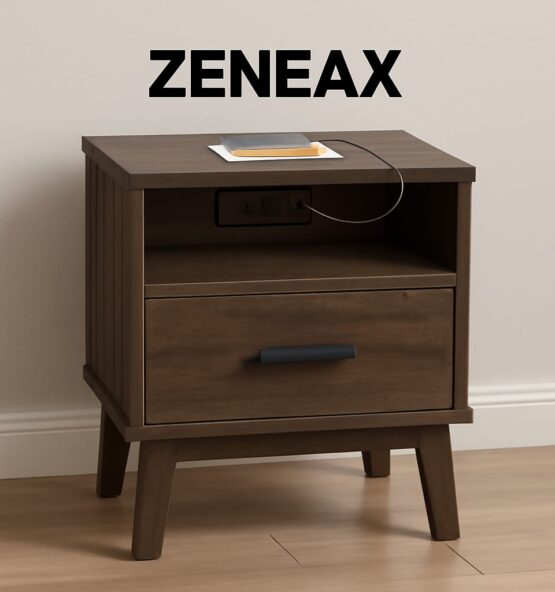 Zeneax Nightstands with Charging Features
