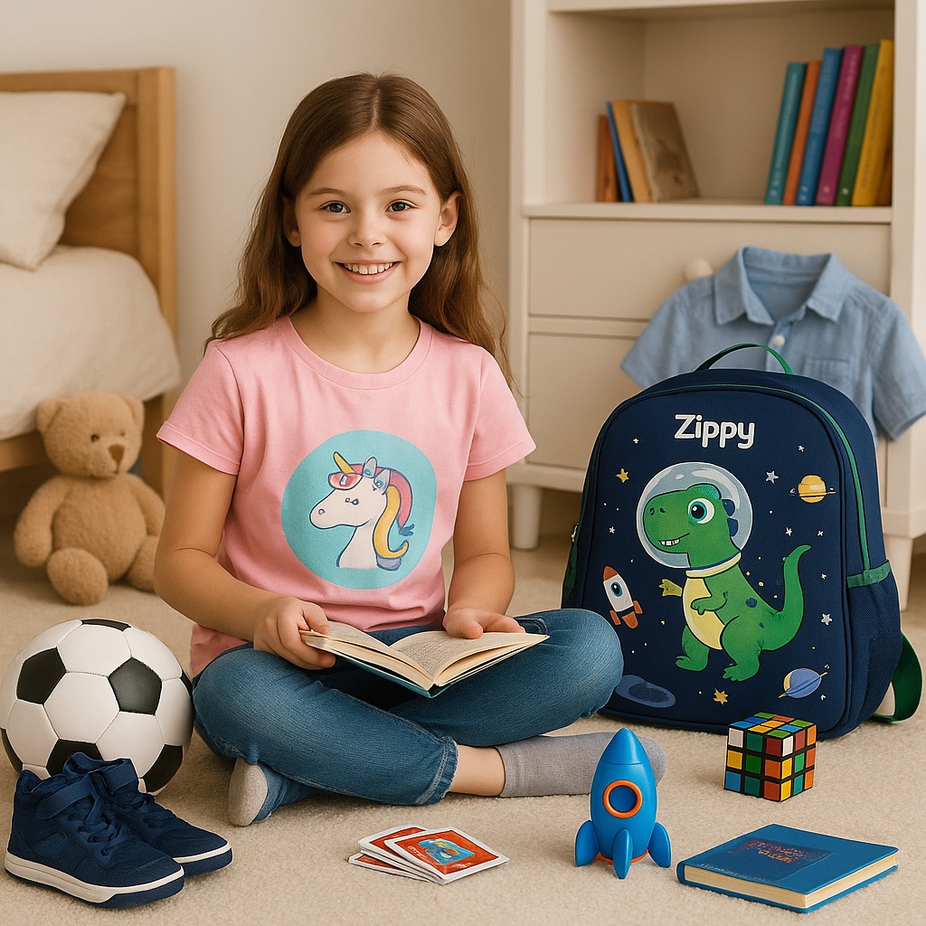 "Zippy™ Kids Essentials product range – wholesale clothing, footwear, toys, and school supplies for ages 5 to 10"