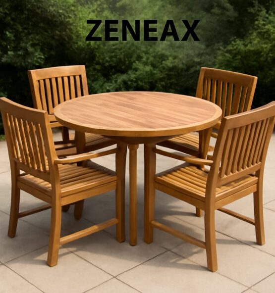 Zeneax Teak Patio Tables & Chairs