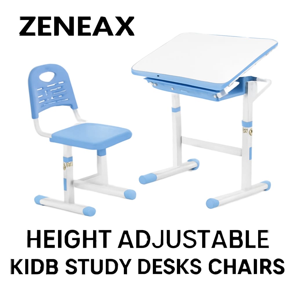 Zeneax Height Adjustable Kids Study Desks & Chairs