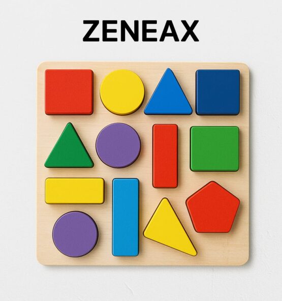 Zeneax Wooden Montessori Geometric Shapes