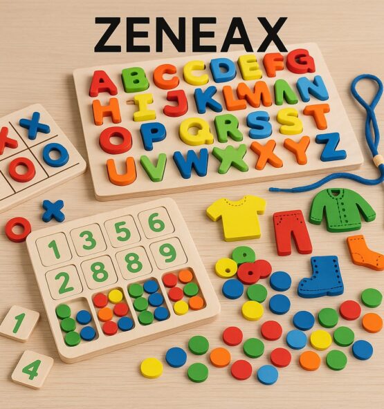 Zeneax Wooden Montessori Educational Board Games