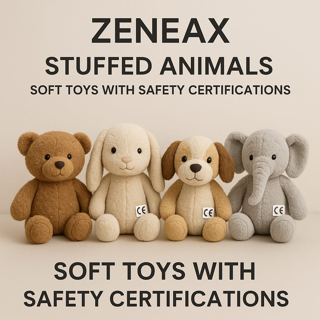 Zeneax Soft Toys – Certified Safe Plush Animals for Kids