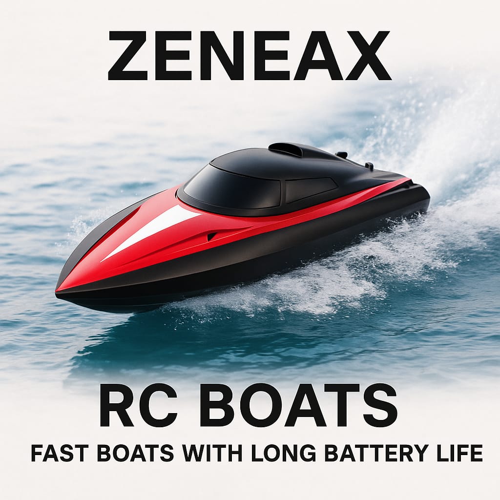 Zeneax Fast RC Boats – Long Battery Life for Water-Based Fun