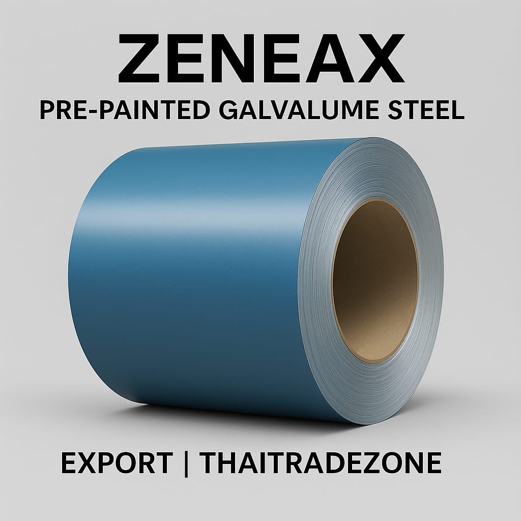 Zeneax PPGL – Pre-painted Galvalume Steel Export