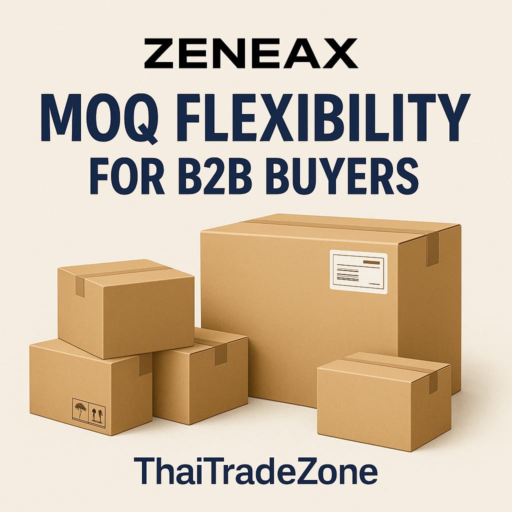 Zeneax MOQ Flexibility for B2B Buyers