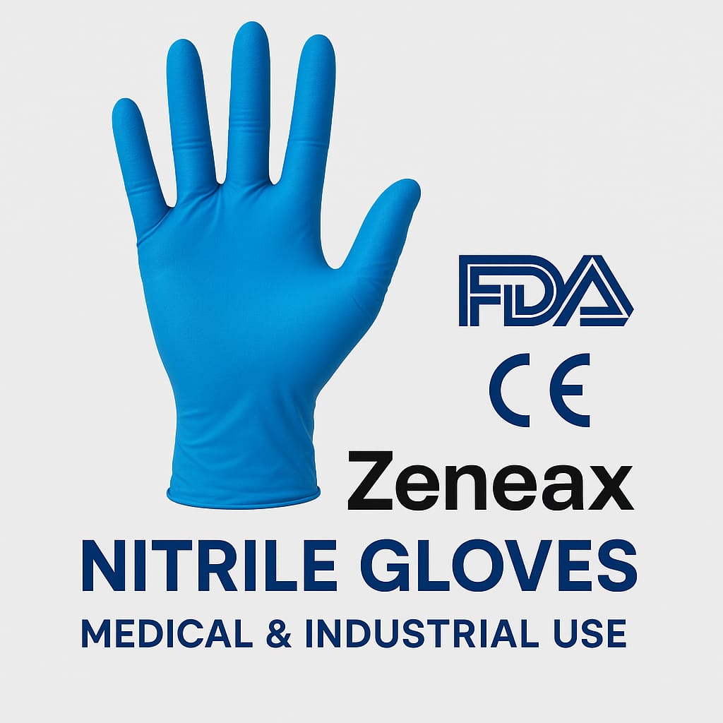 Zeneax Nitrile Gloves FDA/CE Certified