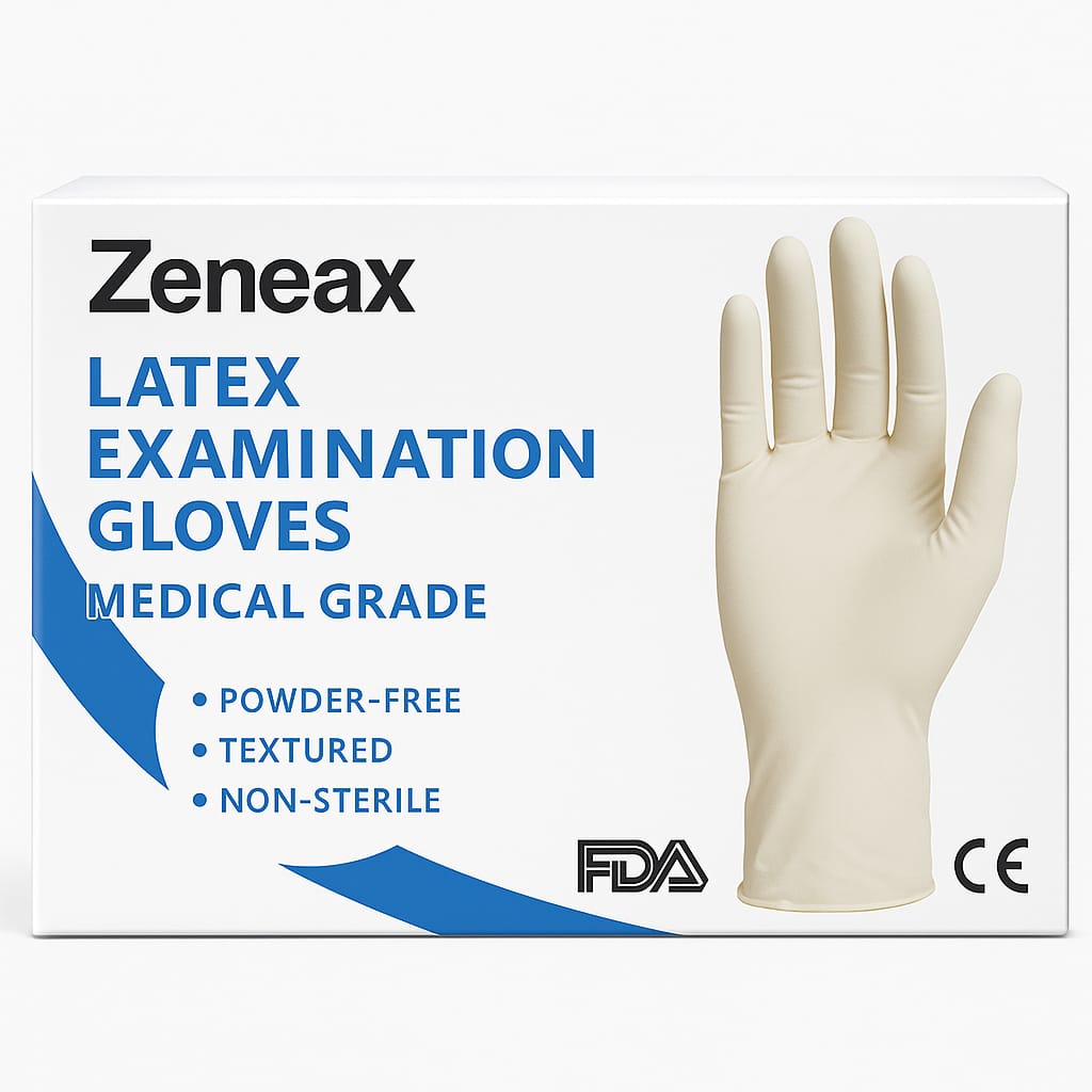 Zeneax Latex Examination Gloves