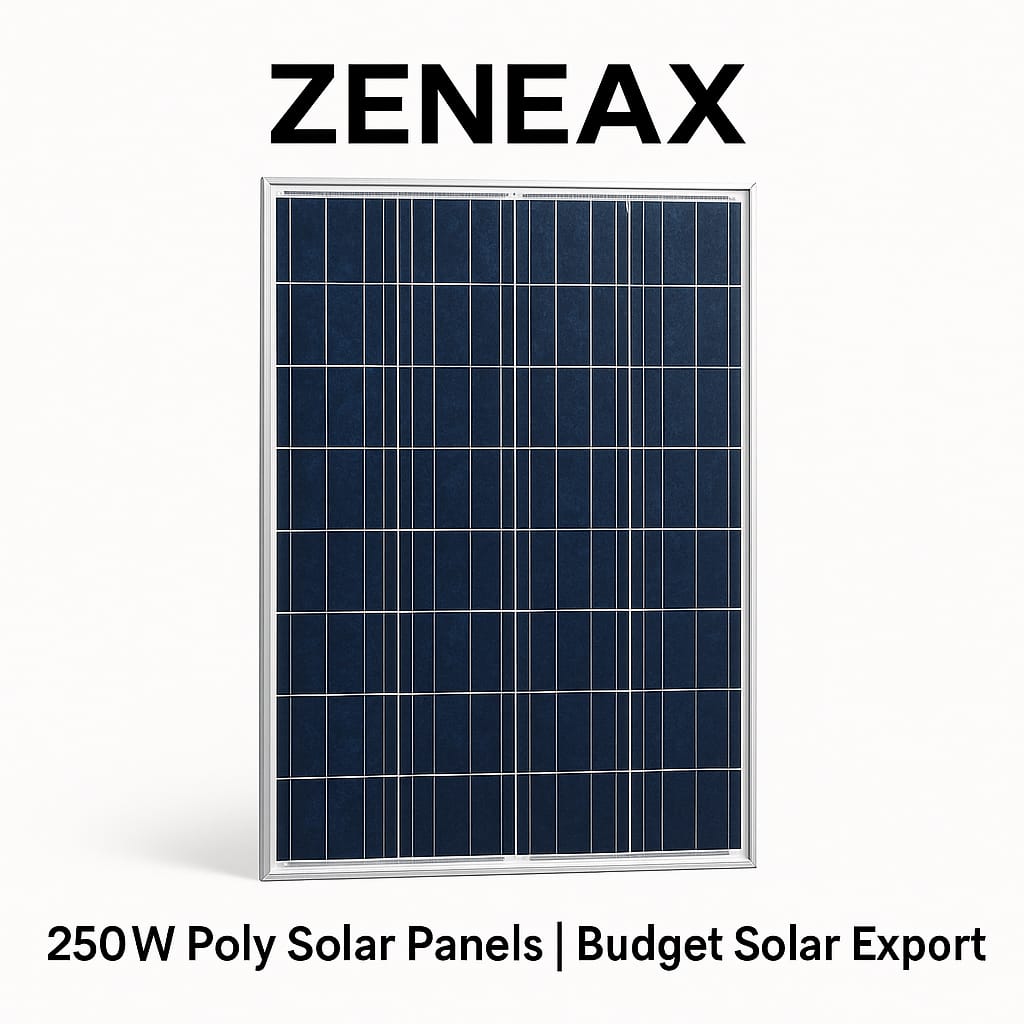 Zeneax 250W Poly Solar Panels