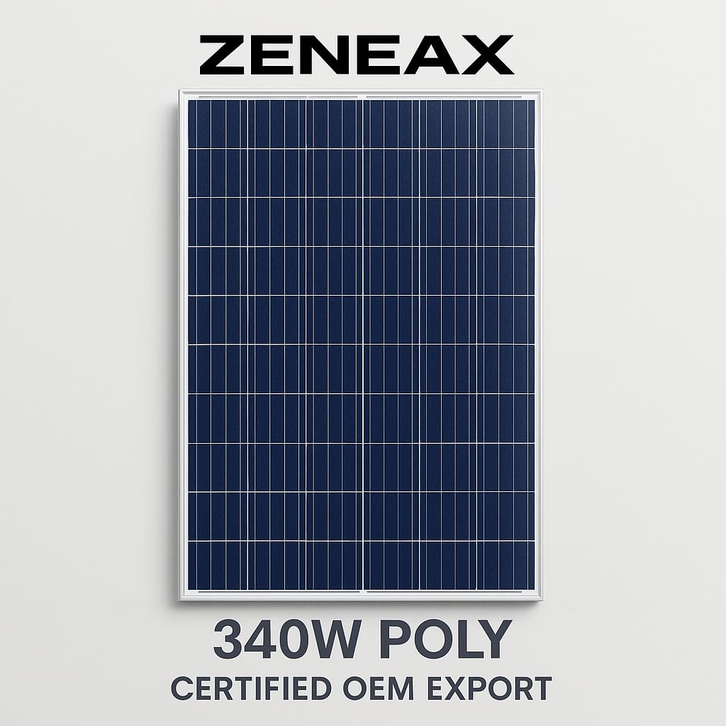 Zeneax 340W Poly Solar Panels |
