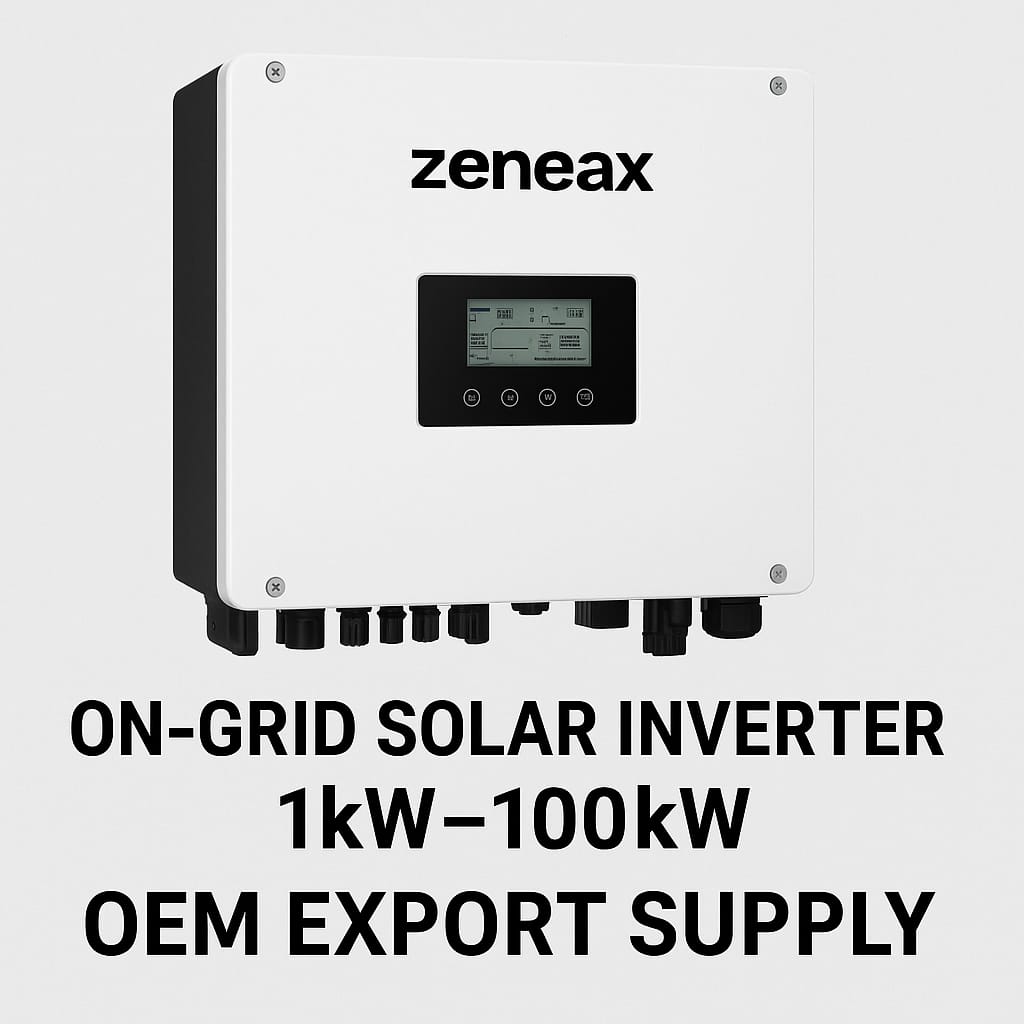 Zeneax On-Grid Inverters 1kW–100kW