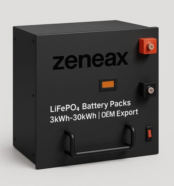 Zeneax LiFePO₄ Battery Packs 3kWh–30kWh