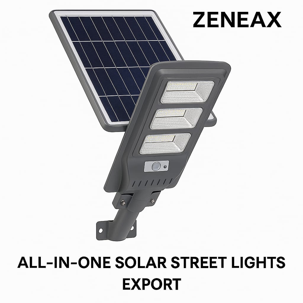 Zeneax All-in-One Solar Street Lights 30W–200W
